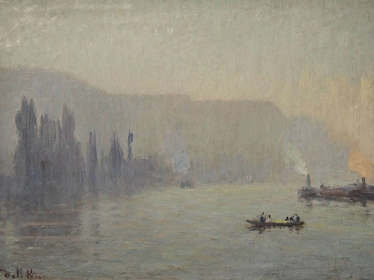 Les Toueurs, nebbia sulla Senna